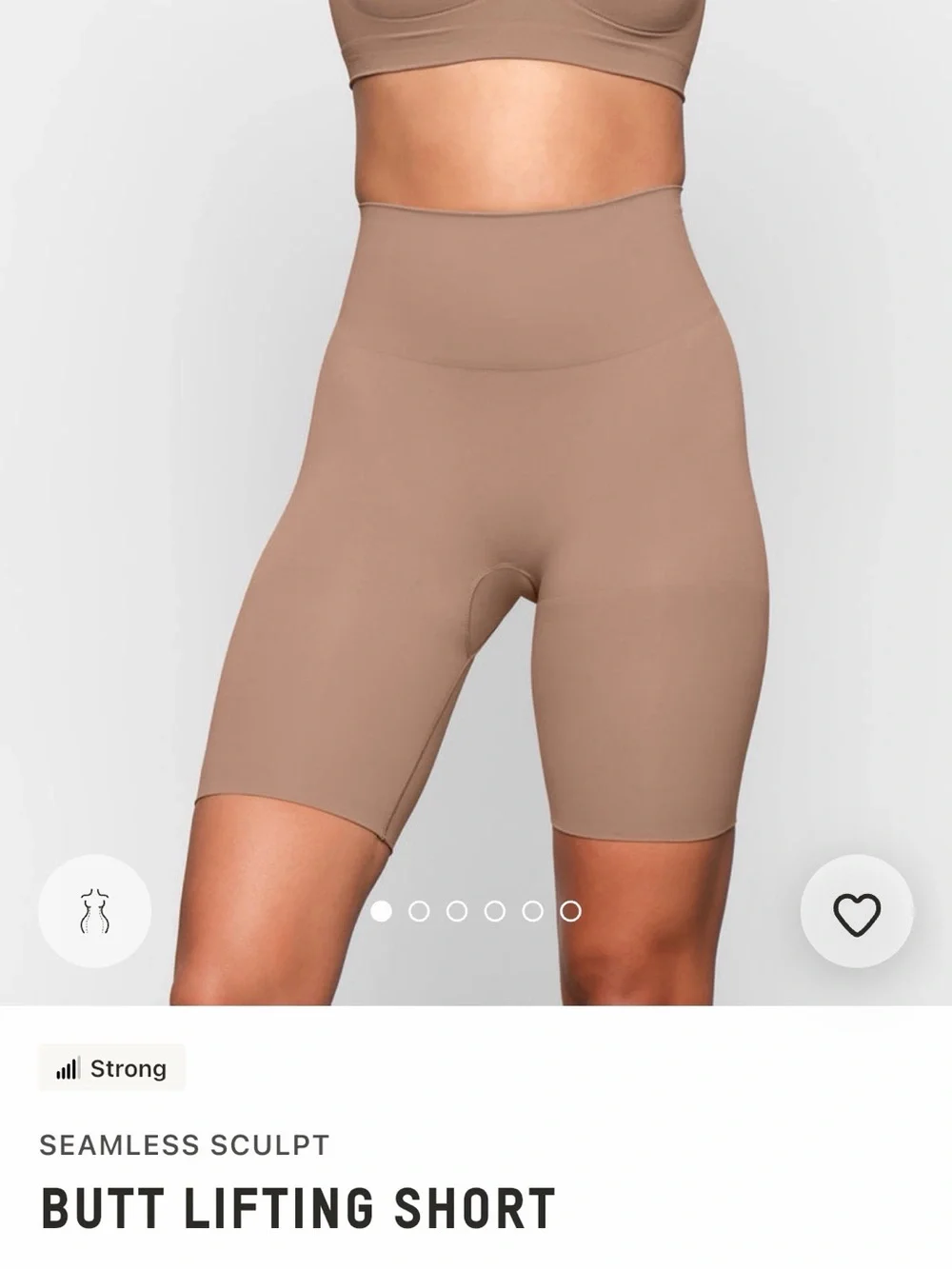 NWT SKIMS Butt Lifting Short in Sienna - Picture 6 of 9